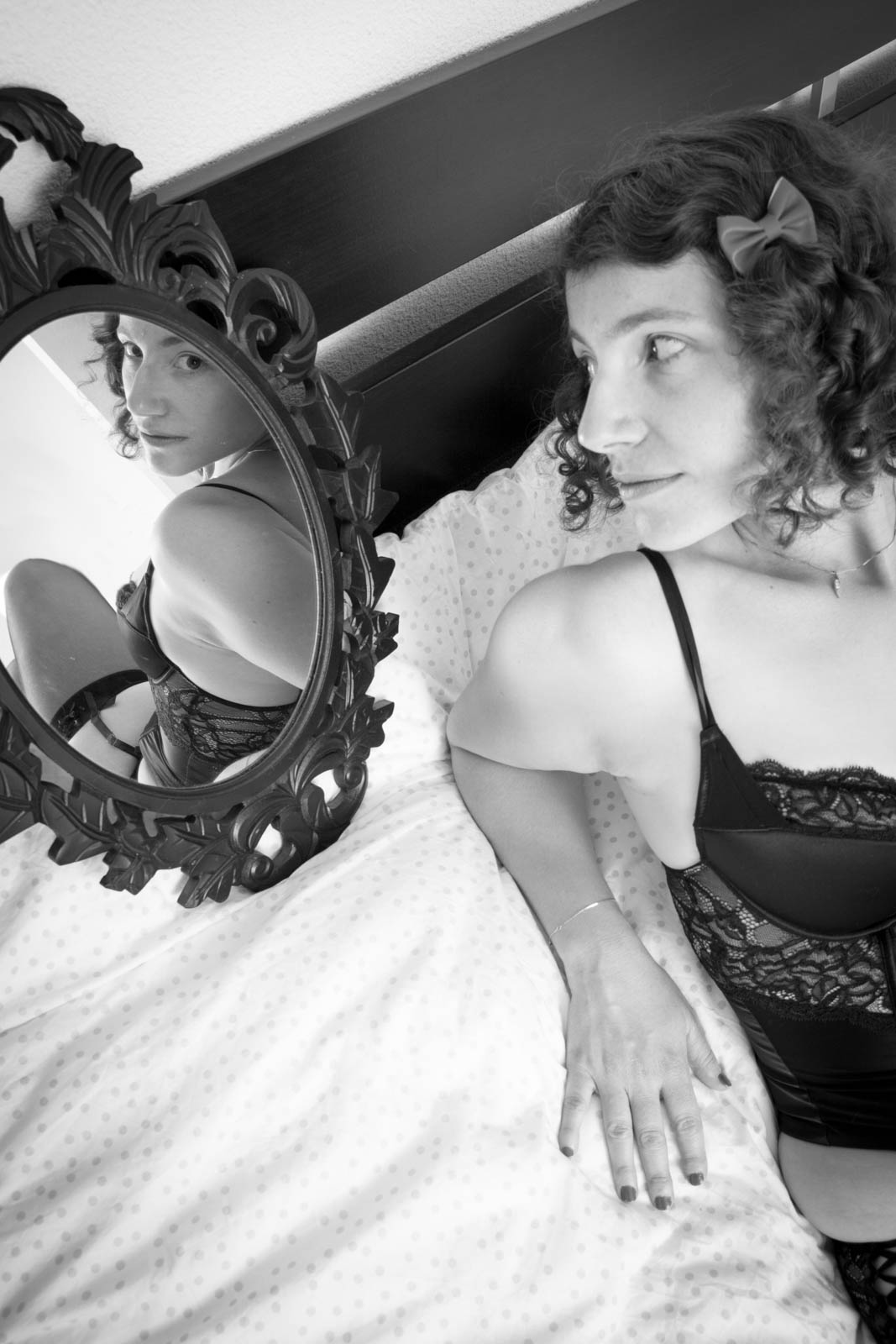 Portrait femme sensuel et élégant studio Gers — Carole Millet Studio