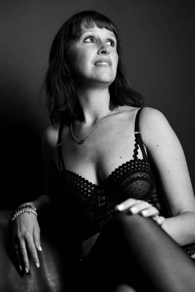 Portrait femme sensuel et élégant studio Gers — Carole Millet Studio
